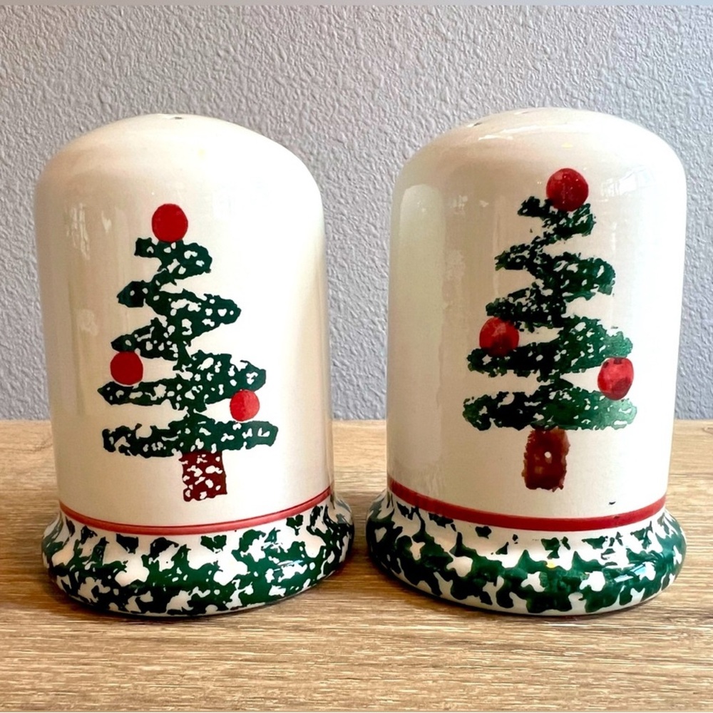 Vintage Furio Bizzirri Holiday Salt & Pepper Shakers “Christmas Tree”